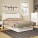 South Shore Gramercy Queen Storage Platform Bed Wood/Metal in White/Brown | 10.5 H x 60 W x 80.5 D in | Wayfair 10222