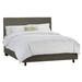 Skyline Furniture Clarita Standard Bed Upholstered/Cotton in Brown | 51 H x 74 W x 87 D in | Wayfair 484BEDTWLGR