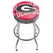 Trademark Global NCAA 28.5" Swivel Bar Stool Upholstered/Metal in Red/Gray | 29 H x 20.75 W x 20.75 D in | Wayfair GA1005-WM