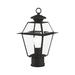 Alcott Hill® Boto Outdoor 1 -Light 14" H Hardwired Lantern Head Brass/Metal in Black | 14 H x 7.5 W x 7.5 D in | Wayfair