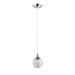 Ivy Bronx Colgan 1 - Light Single Globe Pendant Glass in Gray | 4.75 H x 4.75 W x 4.75 D in | Wayfair WDLN2806 42665190