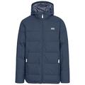 Trespass Sadler, Navy Marl, XS, Warme Daunenjacke mit Kapuze, 80% Daunen für Herren, X-Small, Blau