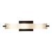 Wade Logan® Armiah 3-Light Bath Bar, Glass in Black/Brown | 4.75 H x 20.5 W x 4 D in | Wayfair WADL6144 30303755