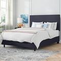 Sand & Stable™ Arianna Standard Bed Upholstered/Cotton | 51 H x 41 W x 78 D in | Wayfair WRLO6947 40764070