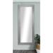 17 Stories Rectangle Silver Full Length Mirror Wood in Brown/White | 78 H x 39 W x 0.75 D in | Wayfair 3743C2F897CD4EF8855F8218A4684F47