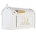 Whitehall Products Post Mounted Mailbox Aluminum in Yellow | 13 H x 9.63 W x 20.37 D in | Wayfair 16216