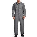 Dickies Men's Deluxe Blended Coverall Work Utility, Gray, Large
