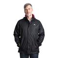 Trespass Mens Fraser II Waterproof Rain/outdoor Jacket With Concealed Hood, Black (black), XXS