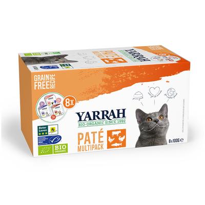 48x100g Pate-Mix 3 Sorten Yarrah Katzenfutter nass