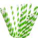 Beauty Acrylic Paper Straw in Green | Wayfair PS-31 X100