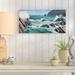 Breakwater Bay 'Summer Surf' Painting Print on Wrapped Canvas in White | 18 H x 36 W x 2 D in | Wayfair BKWT2155 40024043