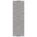Gray/White 27 x 0.25 in Area Rug - Birch Lane™ Ilona Striped Cotton Ivory/Gray Area Rug Cotton | 27 W x 0.25 D in | Wayfair BKWT4472 44774862