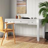 Beachcrest Home™ Annmarie Desk Wood in Brown/White | 30 H x 57 W x 27 D in | Wayfair BCMH1461 41987169