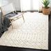 Gray/White 48 x 0.63 in Indoor Area Rug - Bungalow Rose Griffiths Geometric Hand-Tufted Wool Ivory/Gray Area Rug Wool | 48 W x 0.63 D in | Wayfair