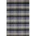 Blue/Gray 24 x 0.35 in Indoor Area Rug - August Grove® Pickering Plaid Hand-Woven Wool/Gray/Blue Area Rug Cotton/Wool | 24 W x 0.35 D in | Wayfair