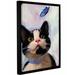 August Grove® 'Cat & Butterfly' Framed Painting Print on Canvas in White | 24 H x 18 W x 2 D in | Wayfair AGGR2618 37978060