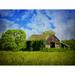 August Grove® Mccurry 'Leaning Barn' by Graffitee Studios Photographic Print on Canvas in Blue | 18 H x 24 W x 1.5 D in | Wayfair AGGR6952 40214939