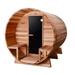 ALEKO 6 - Person Traditional Steam Sauna in Cedar in Brown | 90 H x 73.2 W x 79.2 D in | Wayfair SB8CEDARCP