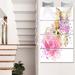Design Art 'Lovely Sweet Dog Watercolor' 4 Piece Graphic Art on Metal Set Canvas in Pink | 48 H x 28 W x 1 D in | Wayfair MT13269-271V