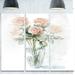 Design Art ' Roses Bunch in the Vase' 3 Piece Painting Print on Metal Set Canvas in Pink | 28 H x 36 W x 1 D in | Wayfair MT14920-3P