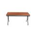Rectangular Folding Table Wood/Metal in Black/Brown AmTab Manufacturing Corporation | 29" H x 96" W x 18" D | Wayfair 188PA