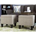 Andover Mills™ Edyth 17" Wide Tufted Rectangle Storage Ottoman Polyester in Brown | 15 H x 17 W x 14 D in | Wayfair