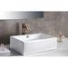 ANZZI Deux Series Vitreous China Rectangular Vessel Bathroom Sink w/ Overflow | 6.25 H x 20.25 W x 14.3 D in | Wayfair LS-AZ122