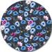 Design Art 'Multi-Color Corn Flowers' Oil Painting Print on Metal in Blue/Gray/Pink | 23 H x 23 W x 1 D in | Wayfair MT10009-C23