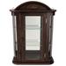 Astoria Grand Pascual Wall Mounted Curio Cabinet Wood in Brown/Red/White | 22 H x 15.5 W x 5.5 D in | Wayfair ARGD1343 42008052