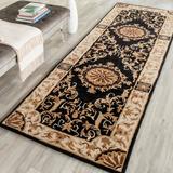 Black 30 x 0.63 in Indoor Area Rug - Astoria Grand Atlasburg Oriental Hand-Knotted Wool Area Rug Wool | 30 W x 0.63 D in | Wayfair