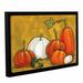 August Grove® Six Pumpkins Framed Painting Print on Wrapped Canvas in Green/Red/Yellow | 12 H x 18 W x 2 D in | Wayfair ATGR7577 33262724