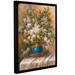 Astoria Grand 'Elegant Floral I' Painting Print Metal | 32 H x 24 W x 2 D in | Wayfair ATGD5721 40023907