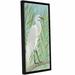 Highland Dunes 'Egret by the Shore I' Framed Graphic Art Print on Canvas in White | 36 H x 18 W x 2 D in | Wayfair BAYI7659 38026347