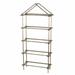 17 Stories Magnificently Crafted Etagere Bookcase Wood in Brown/Red/Yellow | 73.2 H x 31.5 W x 13 D in | Wayfair BLMK6685 45093401