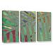 Bay Isle Home™ 'Leaf Shades II' 3 Piece Graphic Art on Wrapped Canvas Set Canvas in White/Brown | 36 H x 54 W x 2 D in | Wayfair BLMT3818 41789898
