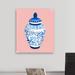 Bungalow Rose 'Chinese Porcelain Pale' Painting Print on Wrapped Canvas Canvas, Wood in Blue/Pink/White | 30 W x 1.5 D in | Wayfair