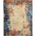 Black/Blue 96 x 0.5 in Indoor Area Rug - 17 Stories Brantlie Abstract Multicolor Area Rug | 96 W x 0.5 D in | Wayfair BLMT2596 41782645