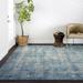 Blue/Brown 144 x 0.5 in Area Rug - Williston Forge Mahfuze Oriental Blue/Taupe Rug Polyester/Polypropylene | 144 W x 0.5 D in | Wayfair