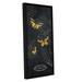 Ophelia & Co. 'Midnight Garden IV' Framed Graphic Art on Wrapped Canvas in Black/Gray/Yellow | 12 H x 6 W x 2 D in | Wayfair BLMT3240 41787274