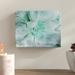 Bungalow Rose Jeanetta 'Teal Succulent 2' Print on Canvas in White | 36 H x 48 W x 2 D in | Wayfair BNRS3931 38026785