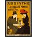The Artwork Factory Absinthe Framed Vintage Advertisement Paper, Metal in Black/Yellow | 25.13 H x 18.13 W x 1.13 D in | Wayfair 17859