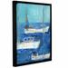 Breakwater Bay 'Nautical Boats' Framed Painting Print on Wrapped Canvas Metal in Blue | 32 H x 24 W x 2 D in | Wayfair BRWT6853 33617088