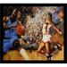 Buy Art For Less 'When I Grow Up I Want to Be a Basketball Player' Framed Print Paper in Blue/Brown/Yellow | 24 H x 24 W x 1 D in | Wayfair