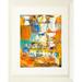 Buy Art For Less 'Traffic Jam I Poster' by Elizabeth Stack Framed Painting Print Paper in Blue/Orange/White | 23 H x 19 W x 1 D in | Wayfair