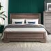 Brayden Studio® Kelm Wood Standard Bed Wood in Black/Brown | 53.5 H x 78.5 W x 84.5 D in | Wayfair BSTU4243 45416147