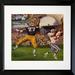 Buy Art For Less 'When I Grow Up I Want to Be a Football Player I' Framed Print Paper in Brown/Green/Yellow | 16 H x 16 W x 1 D in | Wayfair