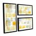 Brayden Studio® Caracalla I 3 Piece Framed Graphic Art on Wrapped Canvas Set Canvas in Black | 36 H x 48 W x 2 D in | Wayfair BYST2510 40410689