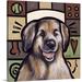 Harriet Bee 'Leonberger Pop Art' by Diethild Graphic Art on Canvas in Black/Brown/Green | 16 H x 16 W x 1.25 D in | Wayfair