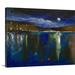 Winston Porter Anjola Blue Nocturne by Michael Creese Painting Print on Canvas in Blue/Brown | 16 H x 20 W x 1.25 D in | Wayfair