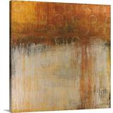 17 Stories Bellda Gold Coins' by Liz Jardine Painting Print on Canvas in Brown/Gray | 30 H x 30 W x 1.25 D in | Wayfair